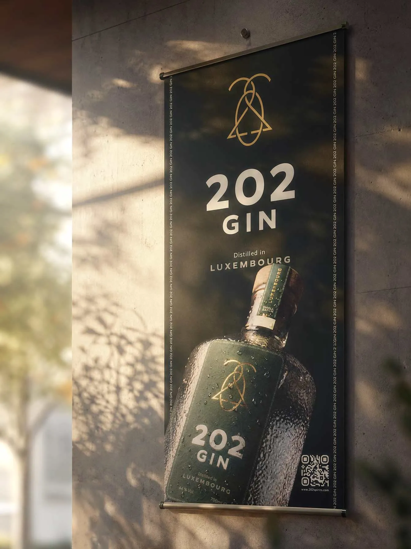202 Dry GIN rollup banner graphic design