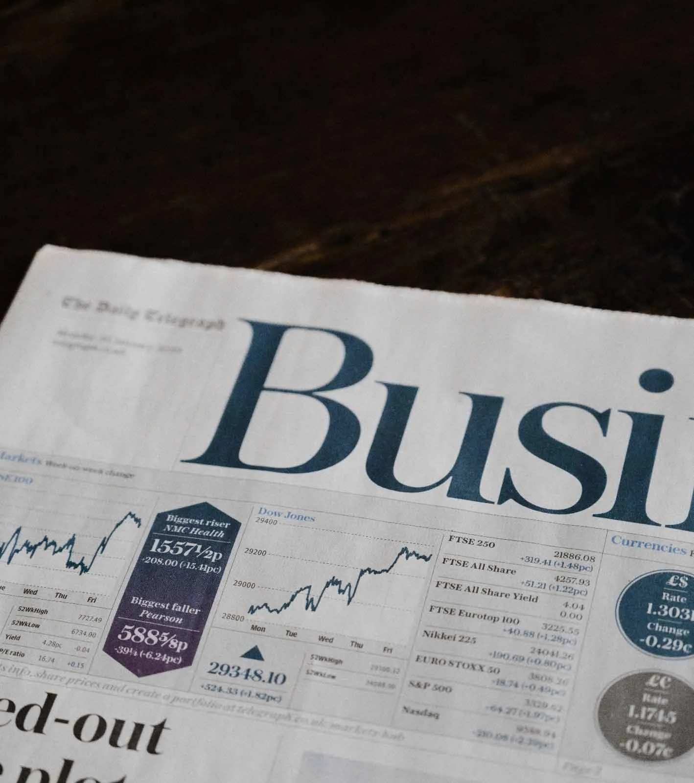 Business newsletter moodboard