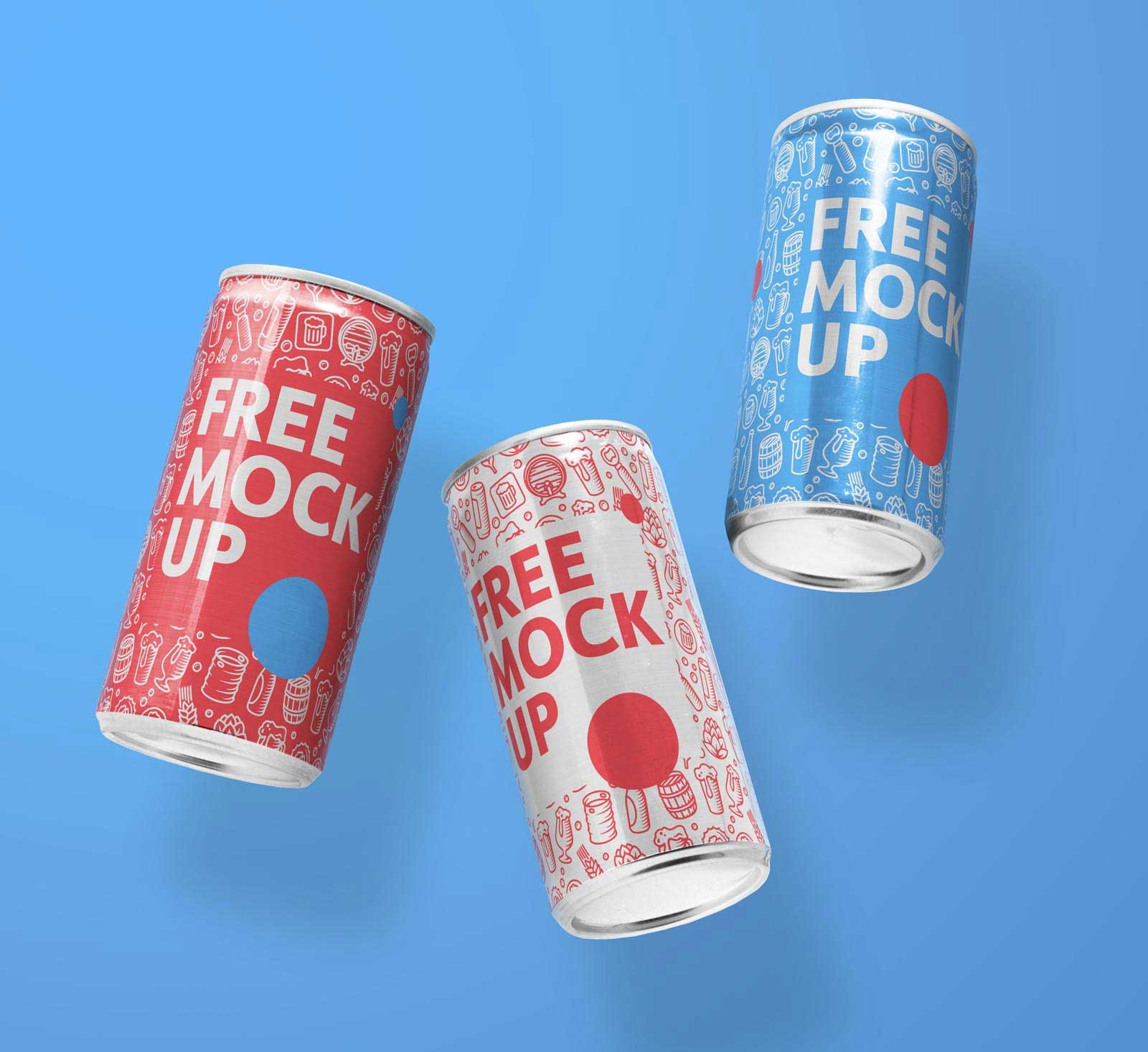 Free Soda Can Mockup