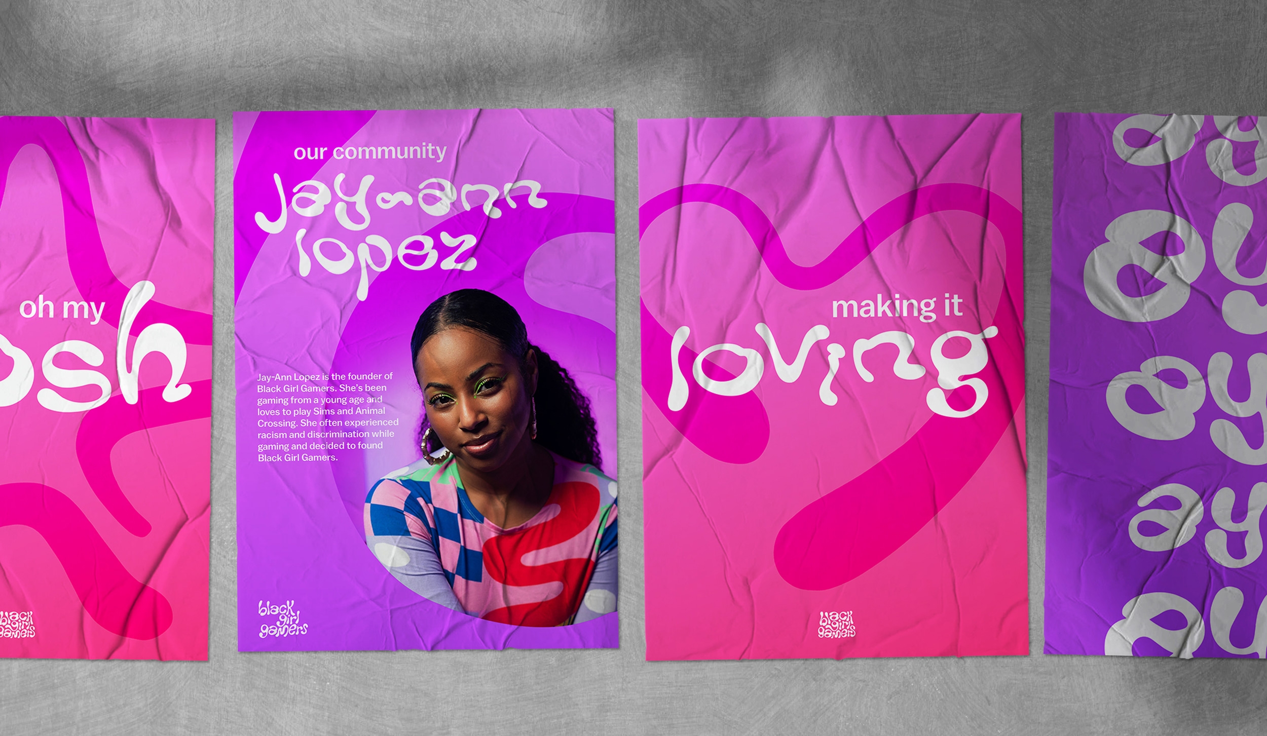 Black Girl Gamers brand awareness posters