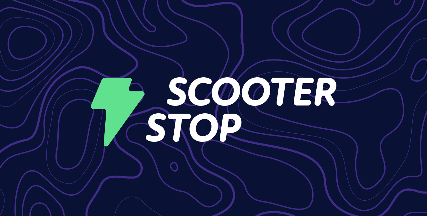 E-Scooter startup brand identity and website
